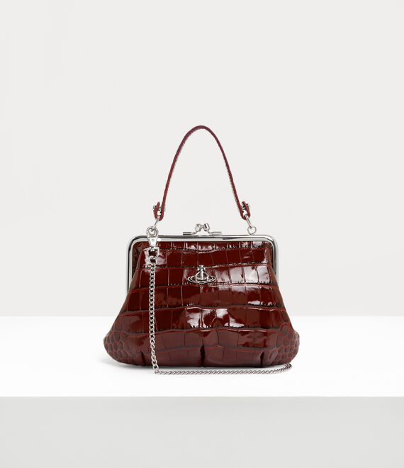 Vivienne Westwood Granny Frame Purse in BURGUNDY